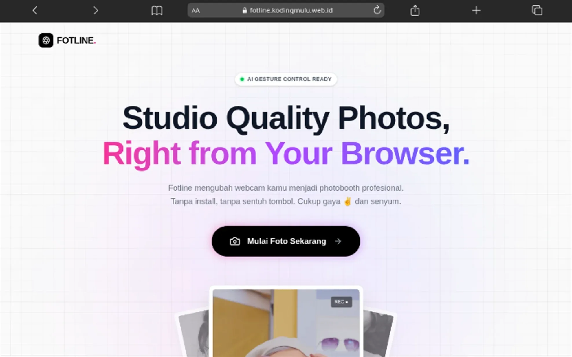 Fotline – Browser-Based AI Virtual Photobooth